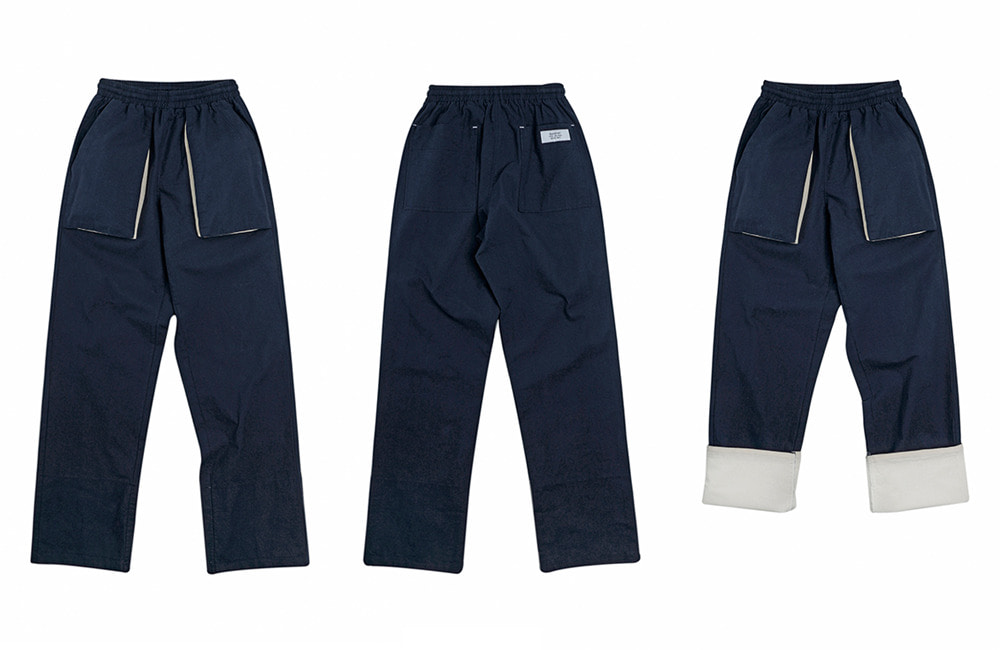 Fisher-man Rollup Easy Pants (navy)