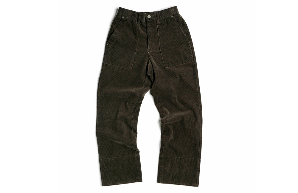 8&#039;s Corduroy Fisher-man rollup pants (khaki)