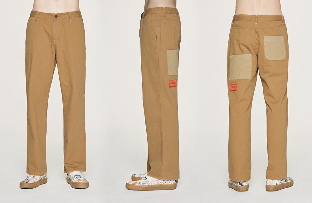 Mix Wide Chino pants (beige)
