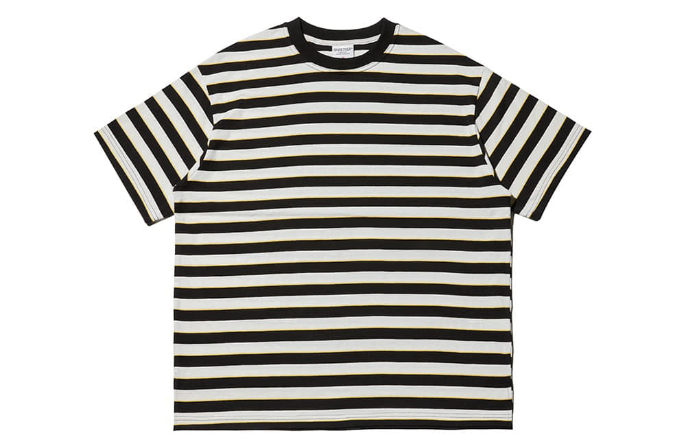 Basic Stripe 1/2 T-shirts (black)